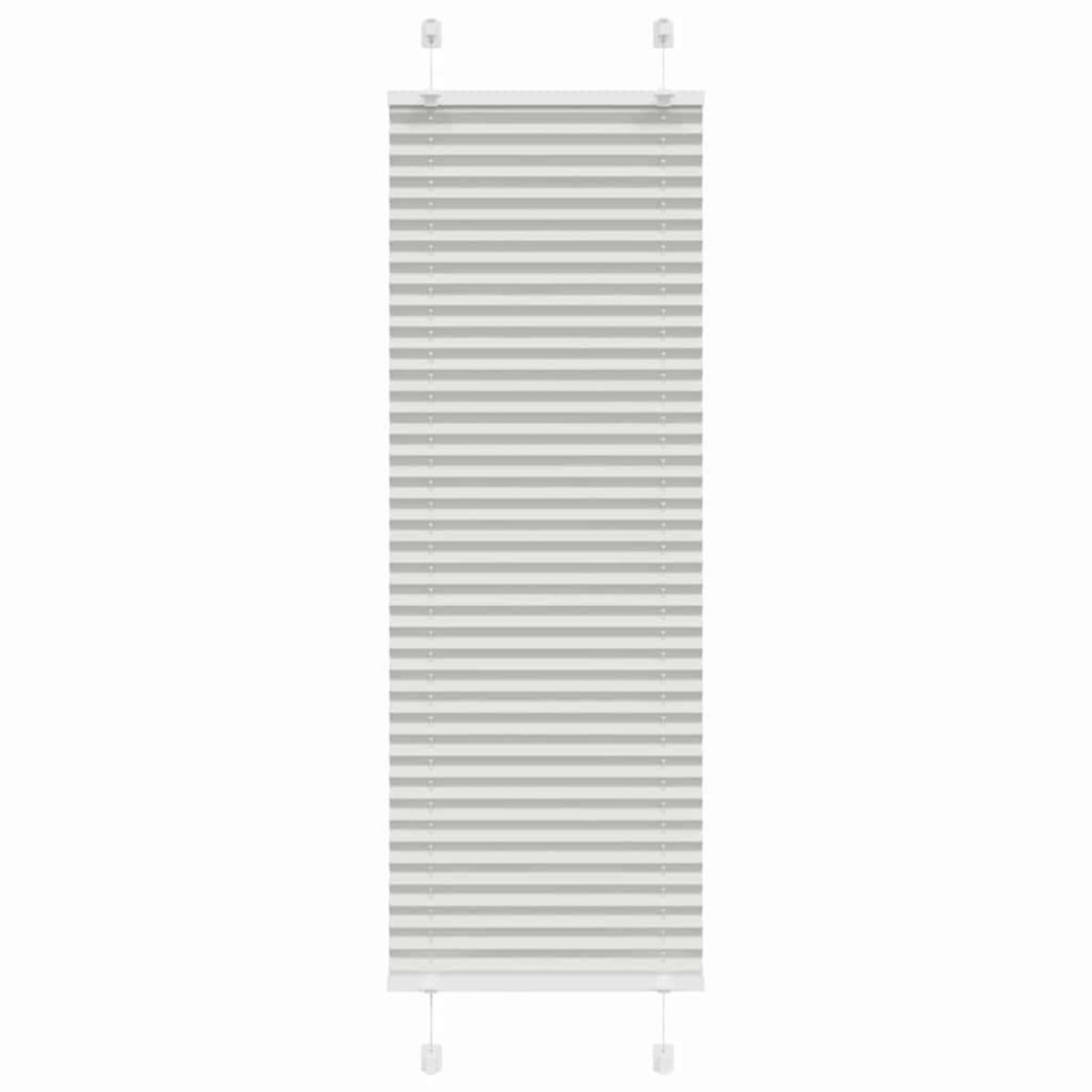 VIDAXL Store plisse gris clair 50x100 cm largeur du tissu 49,4 cm