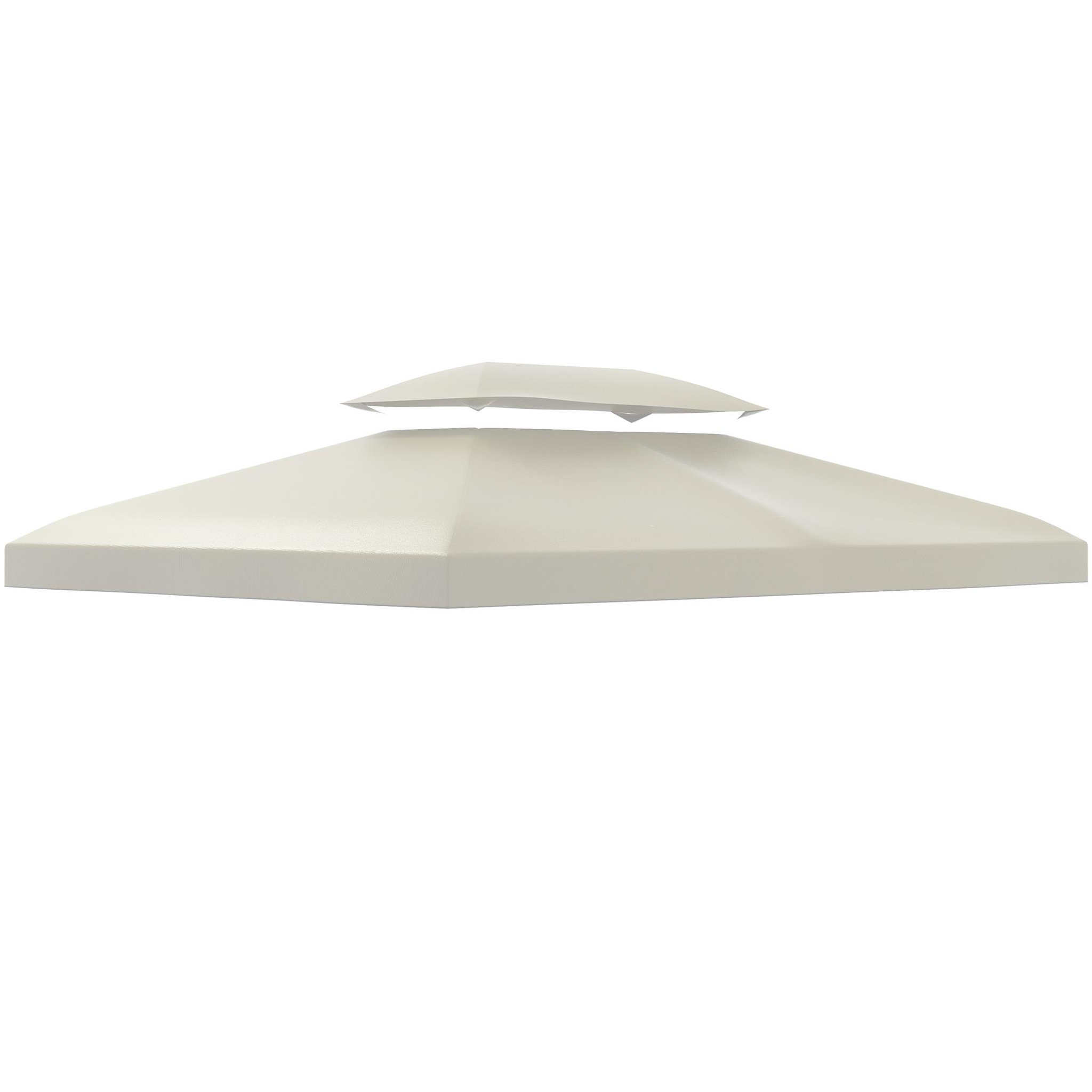 Voir la diapositive 4 : HOMCOM Toile de toit de rechange pour pavillon tonnelle tente 3x4m crème