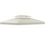 Voir la diapositive 4 : HOMCOM Toile de toit de rechange pour pavillon tonnelle tente 3x4m crème