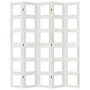 Voir la diapositive 5 : VIDAXL Cloison de separation 5 panneaux blanc bois de paulownia massif