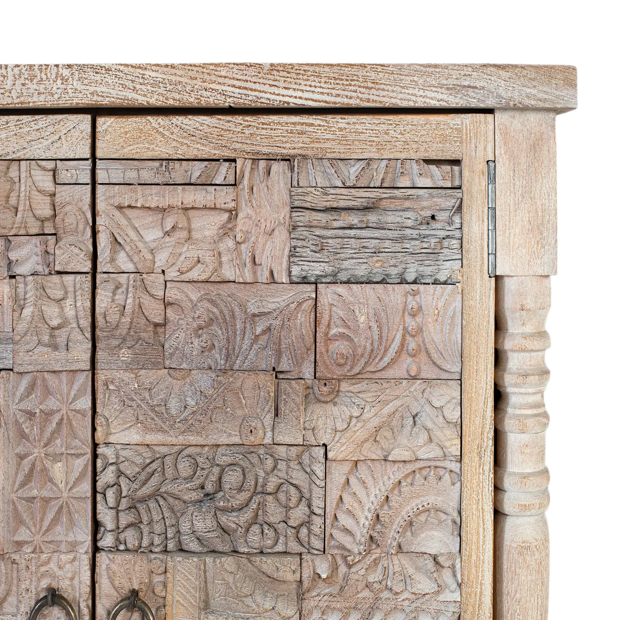 Voir la diapositive 3 : GINER Y COLOMER SL Buffet en bois de chêne récupéré 180cm style boho ethnique