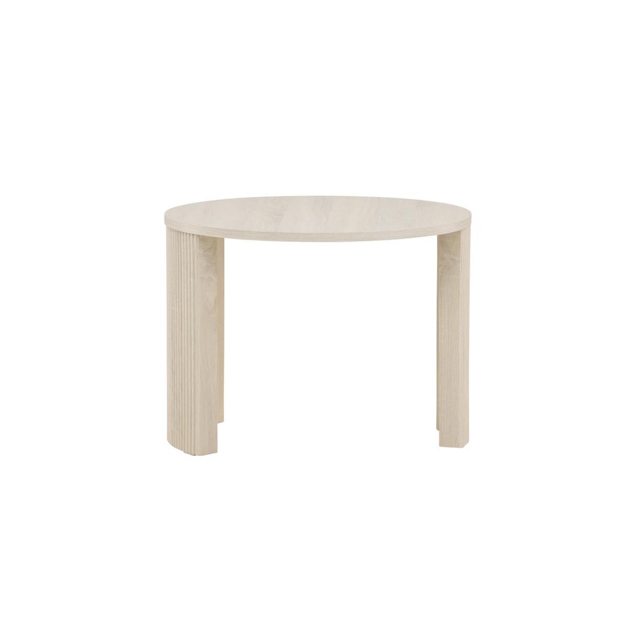 Voir la diapositive 2 : Paris Prix Table basse nervurée  bristol  60cm naturel