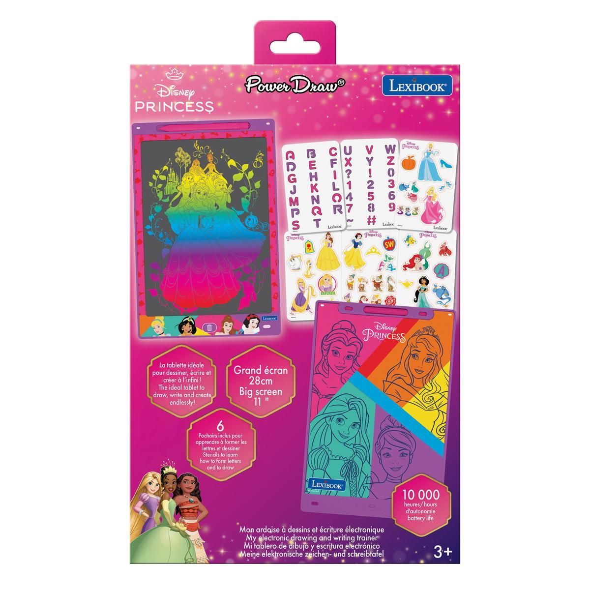 Lexibook Tablette à Dessins électronique multicolore Disney Princesses