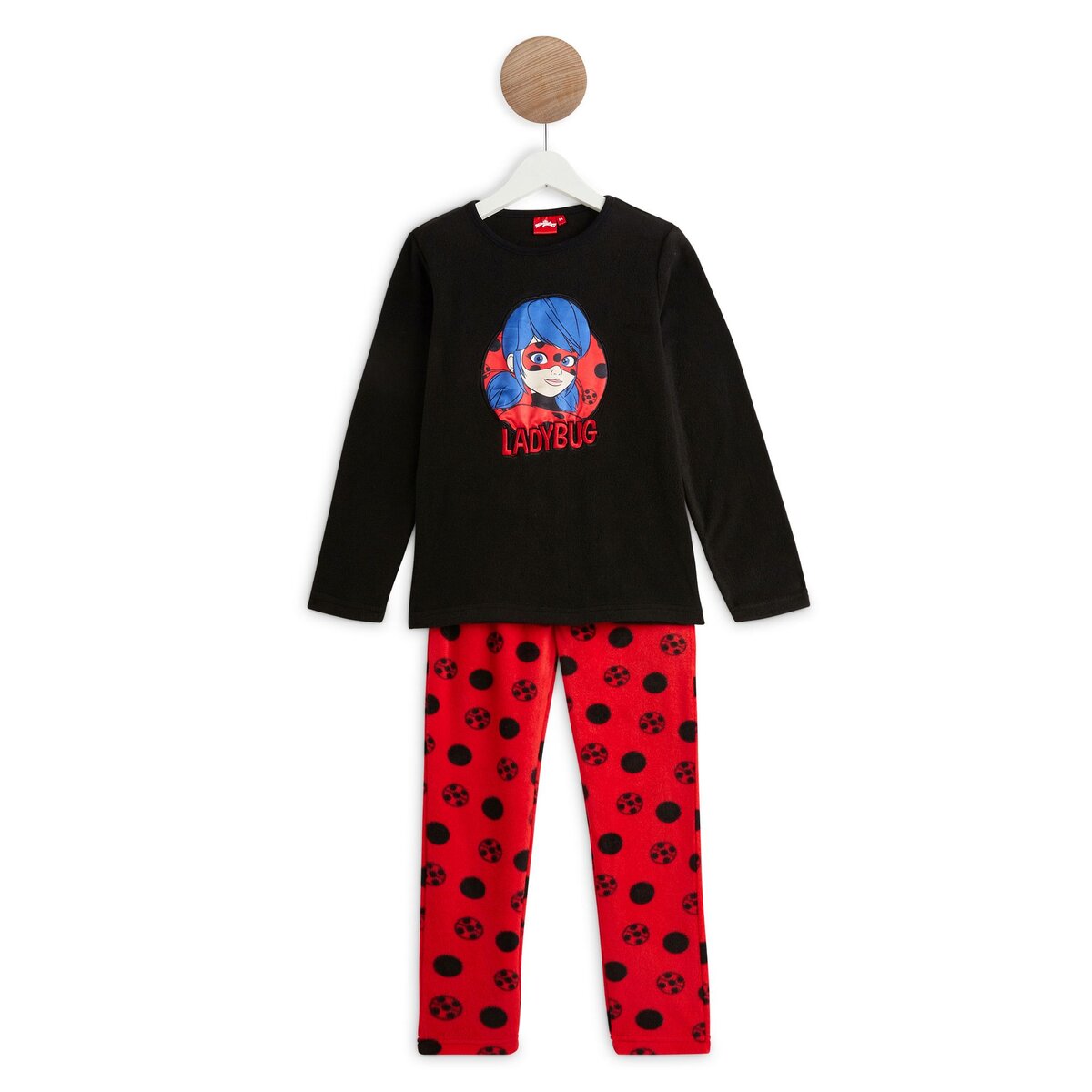 Miraculous Ensemble pyjama polaire lady bug fille pas cher Auchan