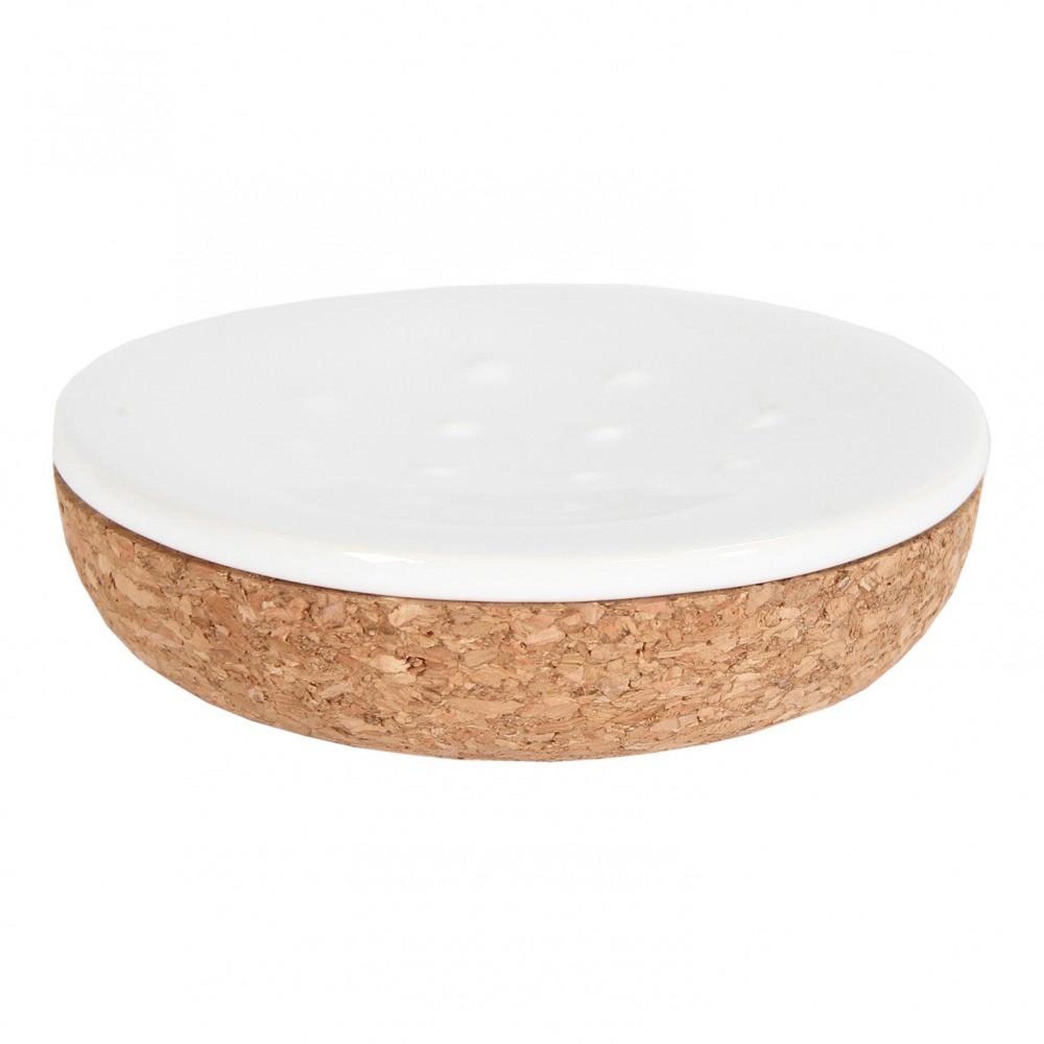 CENTRALE BRICO Porte-savon céramique Odemira, blanc