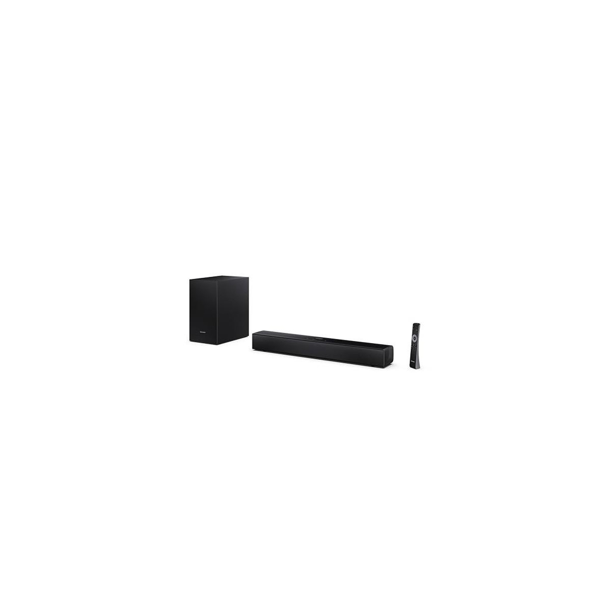 Voir la diapositive 3 : Sharp Sharp ht-sbw121 barre de son 2.1 slim avec subwoofer sans fil, bluetooth 5.3, hdmi arc/cec, 240w, optique, aux, usb, 55 cm, noir