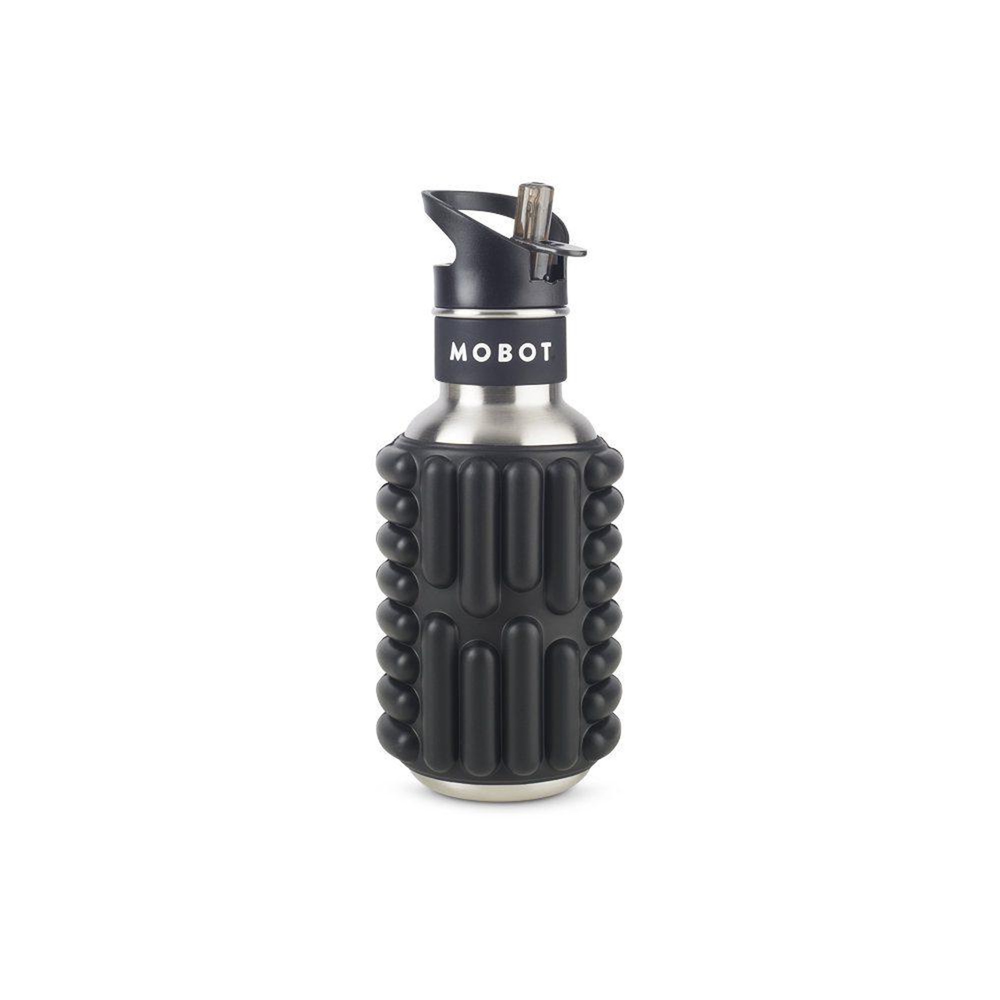 MOBOT Bouteille de sport - mobot - fonction 2 en 1 rouleau de massage - noir