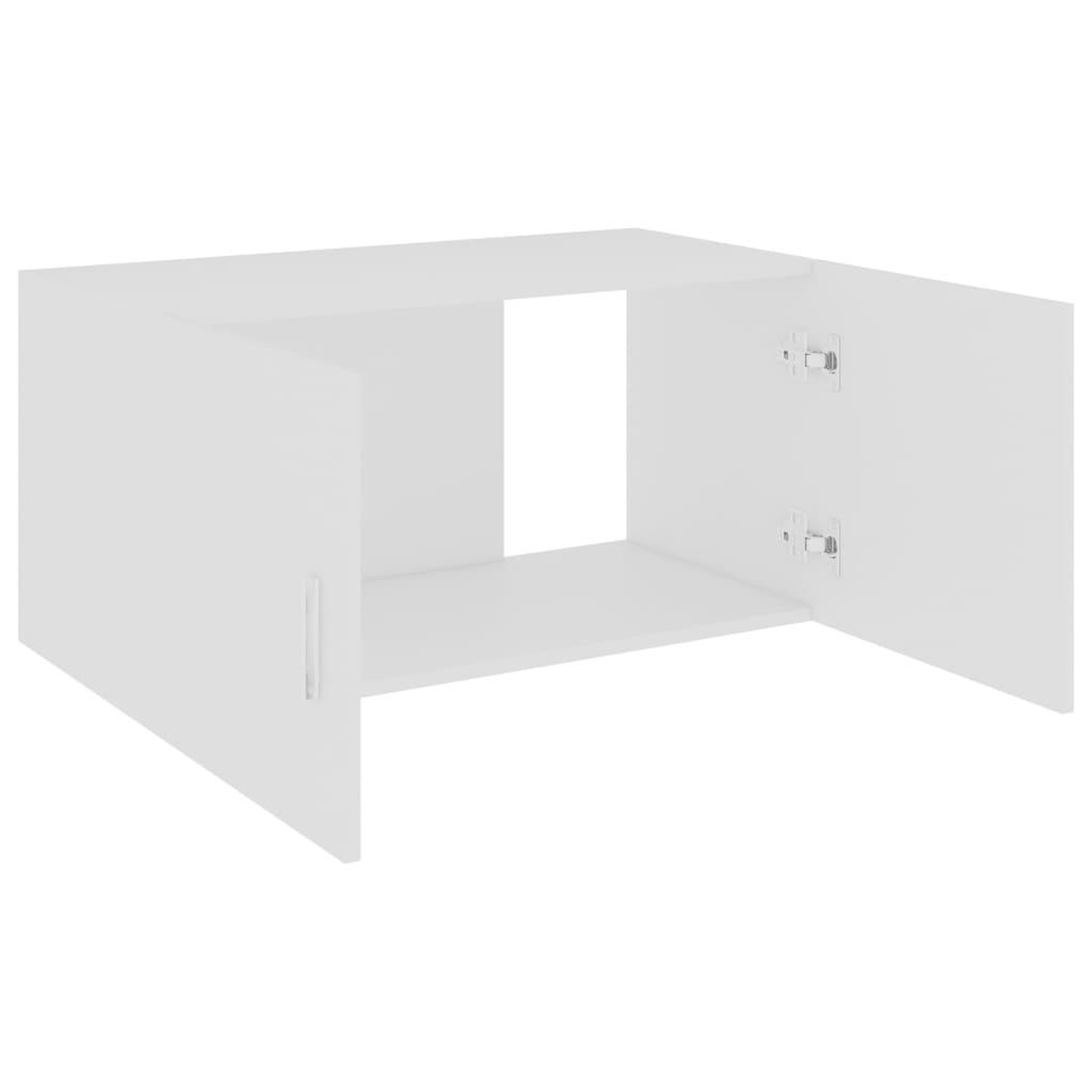 Voir la diapositive 4 : VIDAXL Armoire murale Blanc 80x39x40 cm Bois d'ingenierie