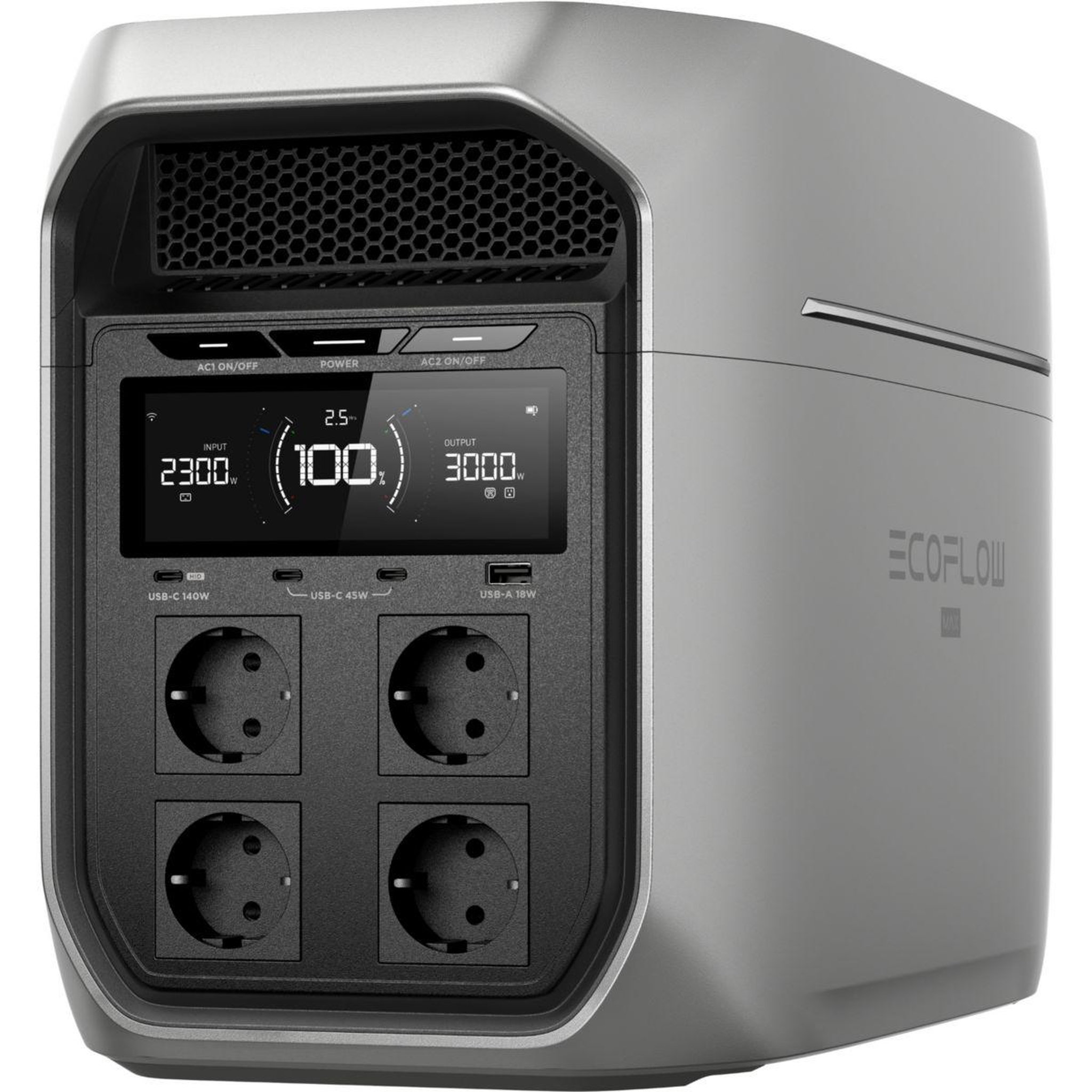 Voir la diapositive 2 : ECOFLOW Batterie nomade Delta 3 Max Plus portable