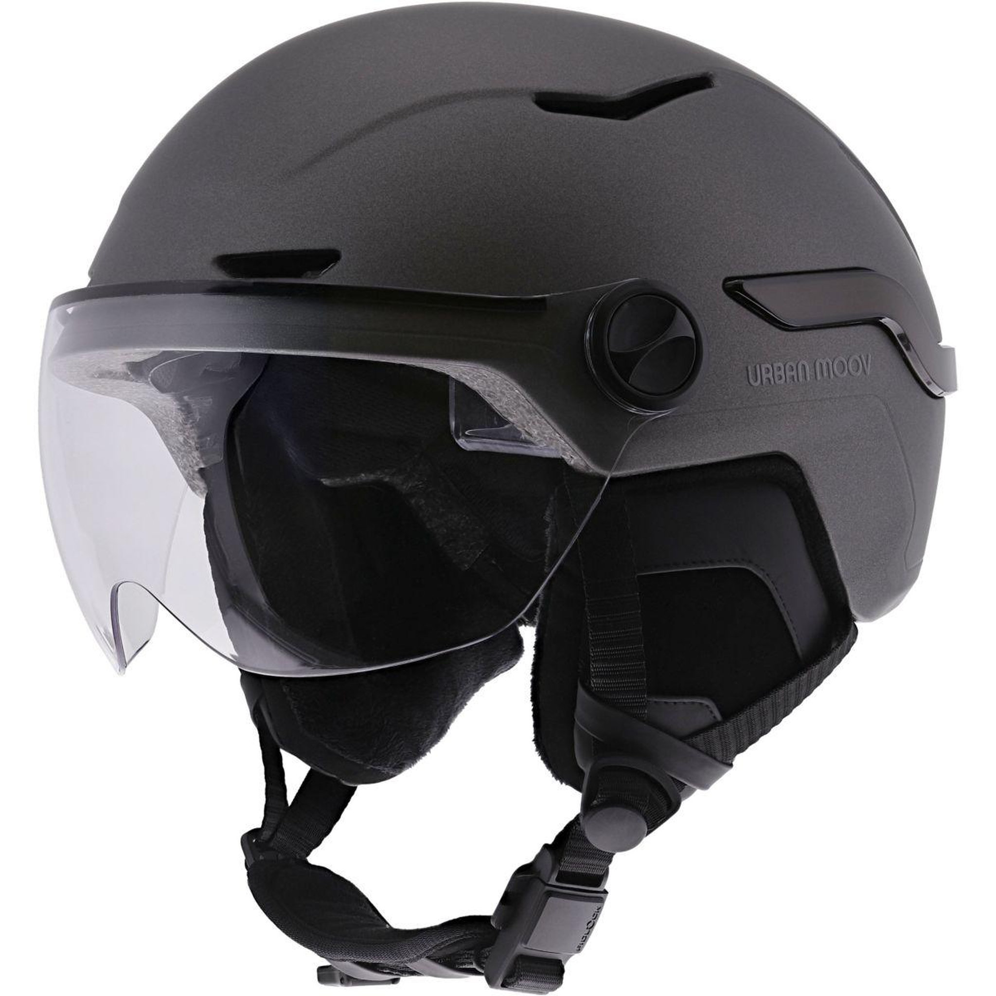 TNB Casque à led feu de frein auto-taille l gris