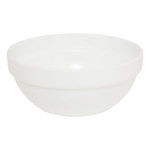 SECRET DE GOURMET Saladier en Verre  Helena  17cm Blanc