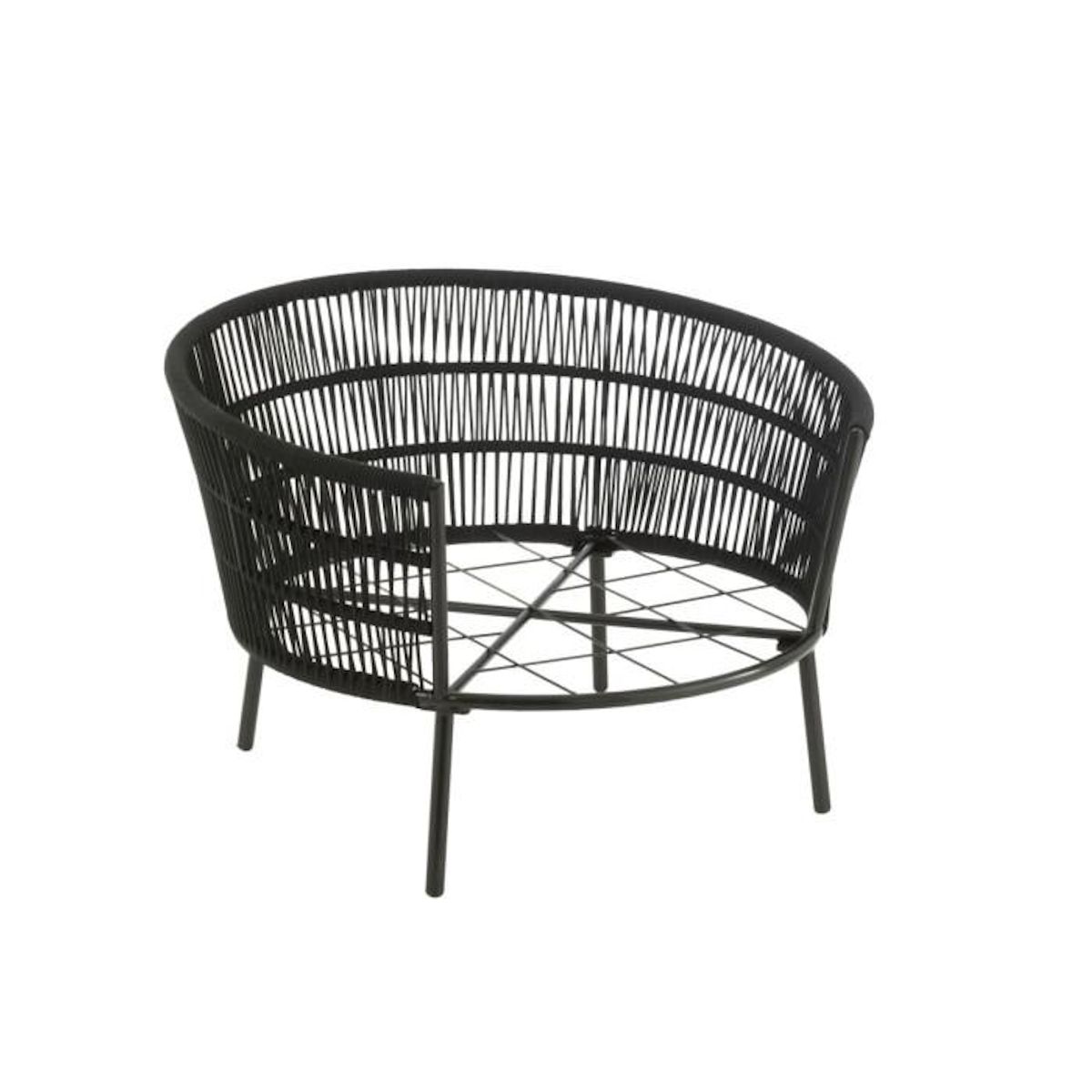 Paris Prix Fauteuil de Jardin  Poa  118cm Noir