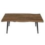 Voir la diapositive 5 : TOILINUX Table Basse Forest en métal et MDF - Noir et Marron