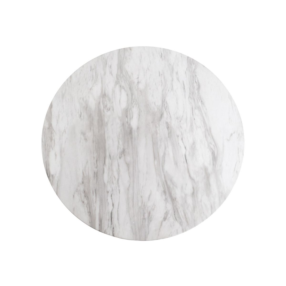 LISA DESIGN Valverde - table basse ronde - effet marbre - noir - 70 cm