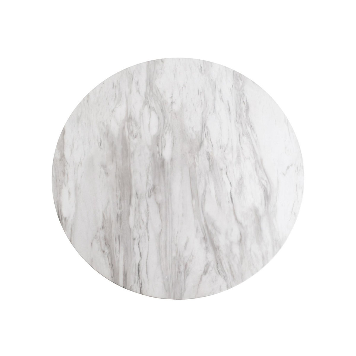 LISA DESIGN Valverde - table basse ronde - effet marbre - noir - 70 cm