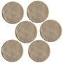 Voir la diapositive 1 : HABITABLE Lot de 6 sets de tables ronds en jute ALAGO - Diam. 38 cm - Or