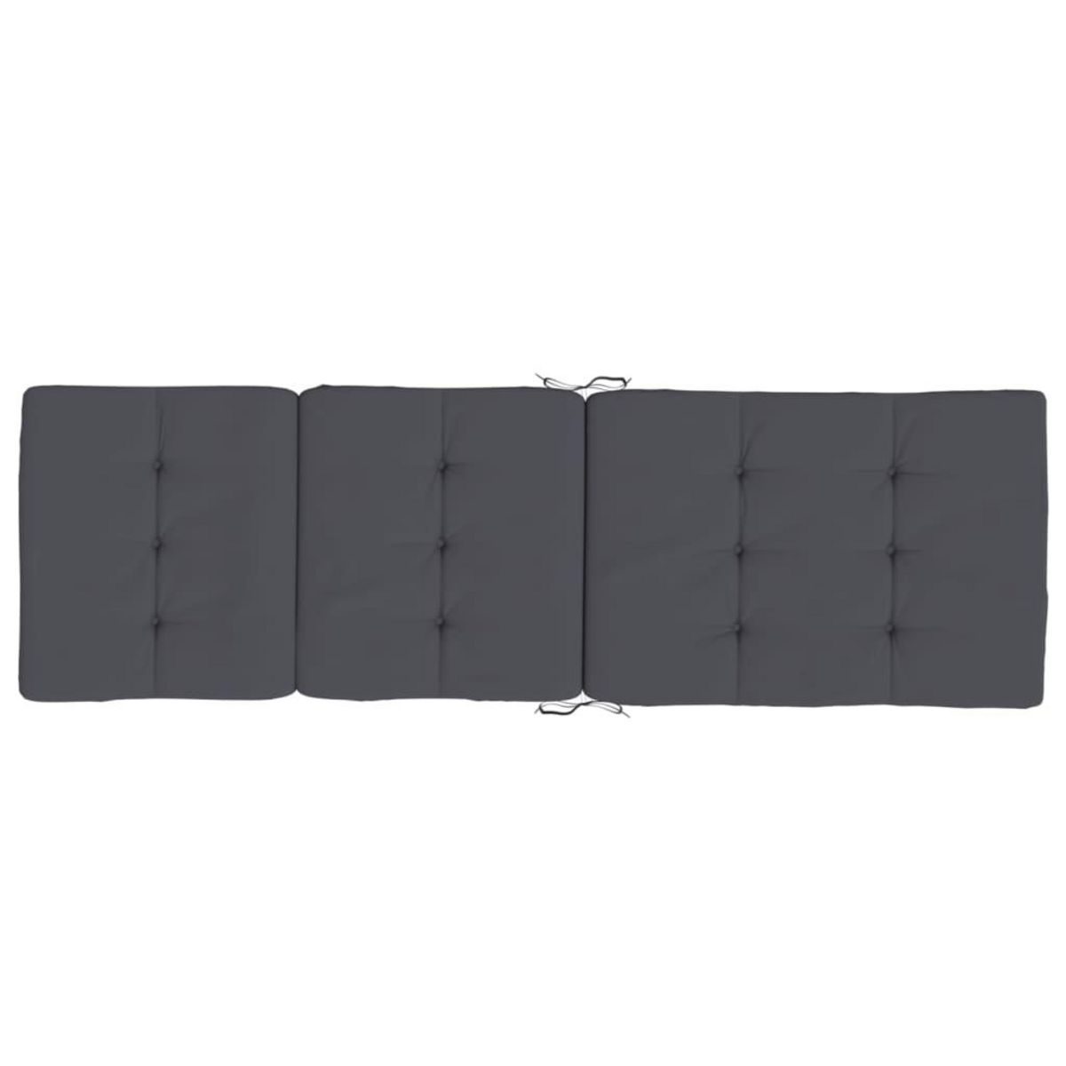 VIDAXL Coussins de chaise longue lot de 2 anthracite tissu oxford