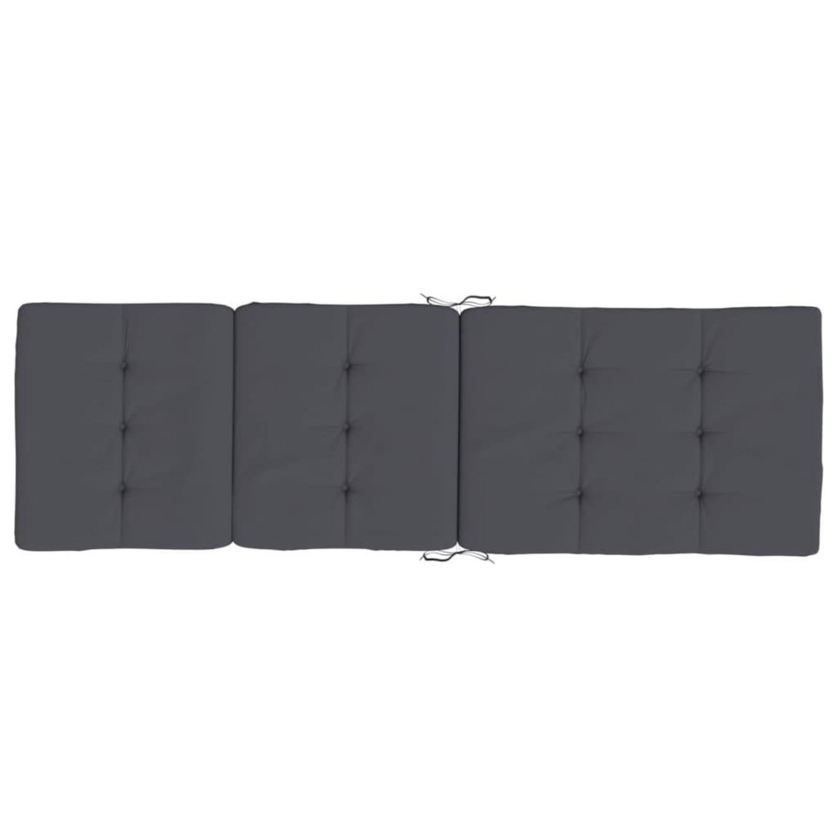 VIDAXL Coussins de chaise longue lot de 2 anthracite tissu oxford