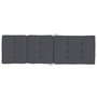 Voir la diapositive 5 : VIDAXL Coussins de chaise longue lot de 2 anthracite tissu oxford
