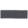Voir la diapositive 5 : VIDAXL Coussins de chaise longue lot de 2 anthracite tissu oxford