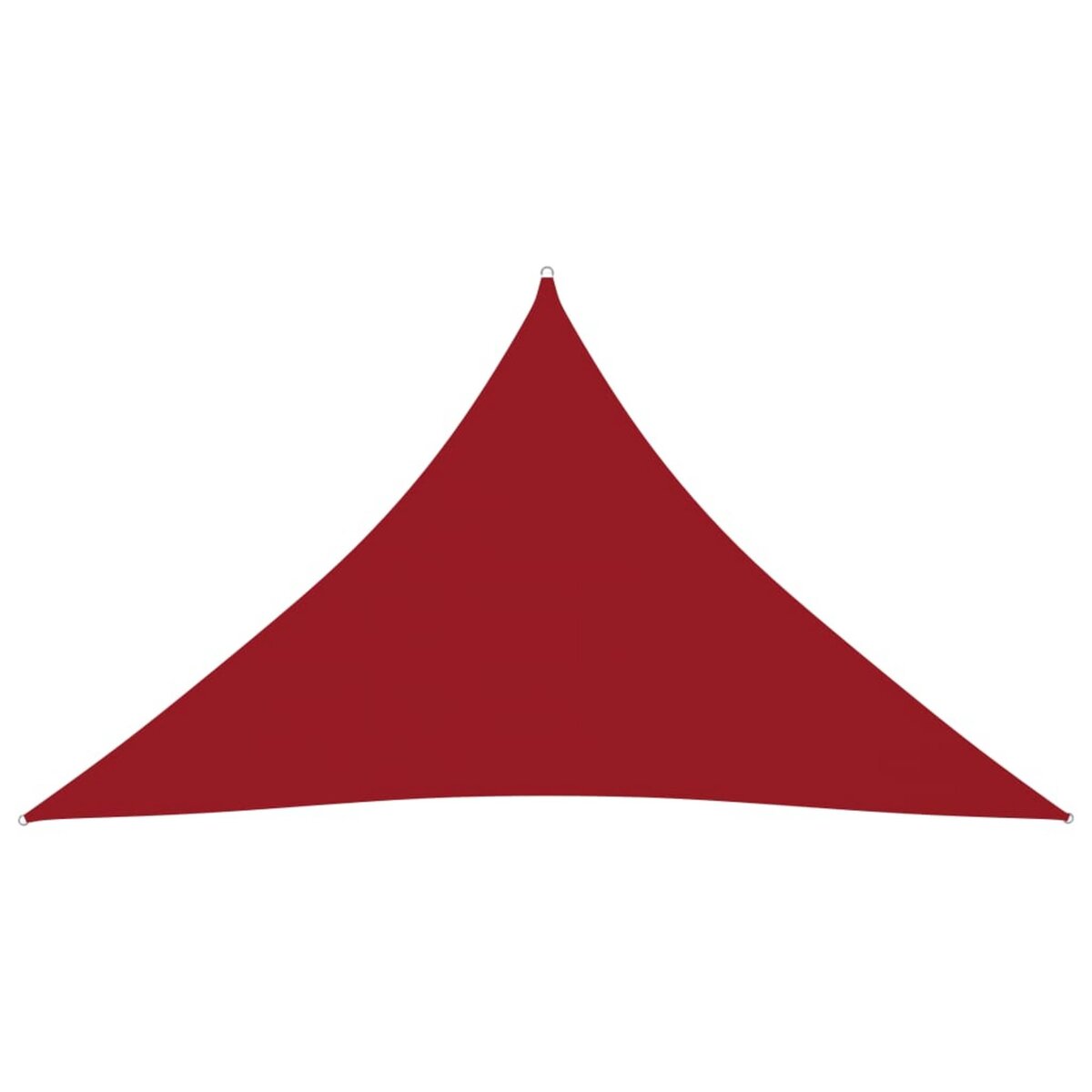 VIDAXL Voile de parasol Tissu Oxford triangulaire 3,5x3,5x4,9 m Rouge