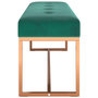 Voir la diapositive 4 : VIDAXL Banc Vert fonce 110x36x45 cm Velours