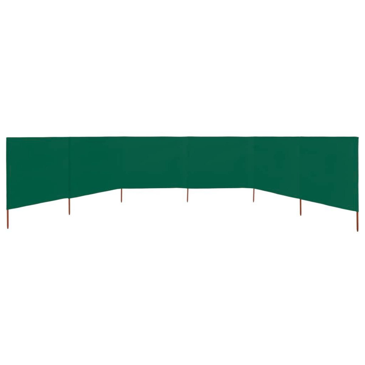VIDAXL Paravent 6 panneaux Tissu 800 x 120 cm Vert