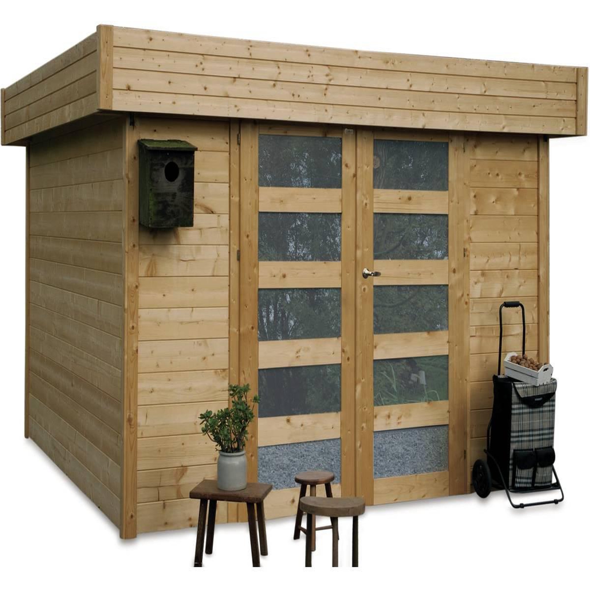 Habitat et Jardin Abri jardin  Odense  - 7.64 m² - 3.02 x 3.02 x 2.19 m - 28 mm