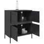 Voir la diapositive 5 : VIDAXL Buffet noir 68x39x79 cm acier