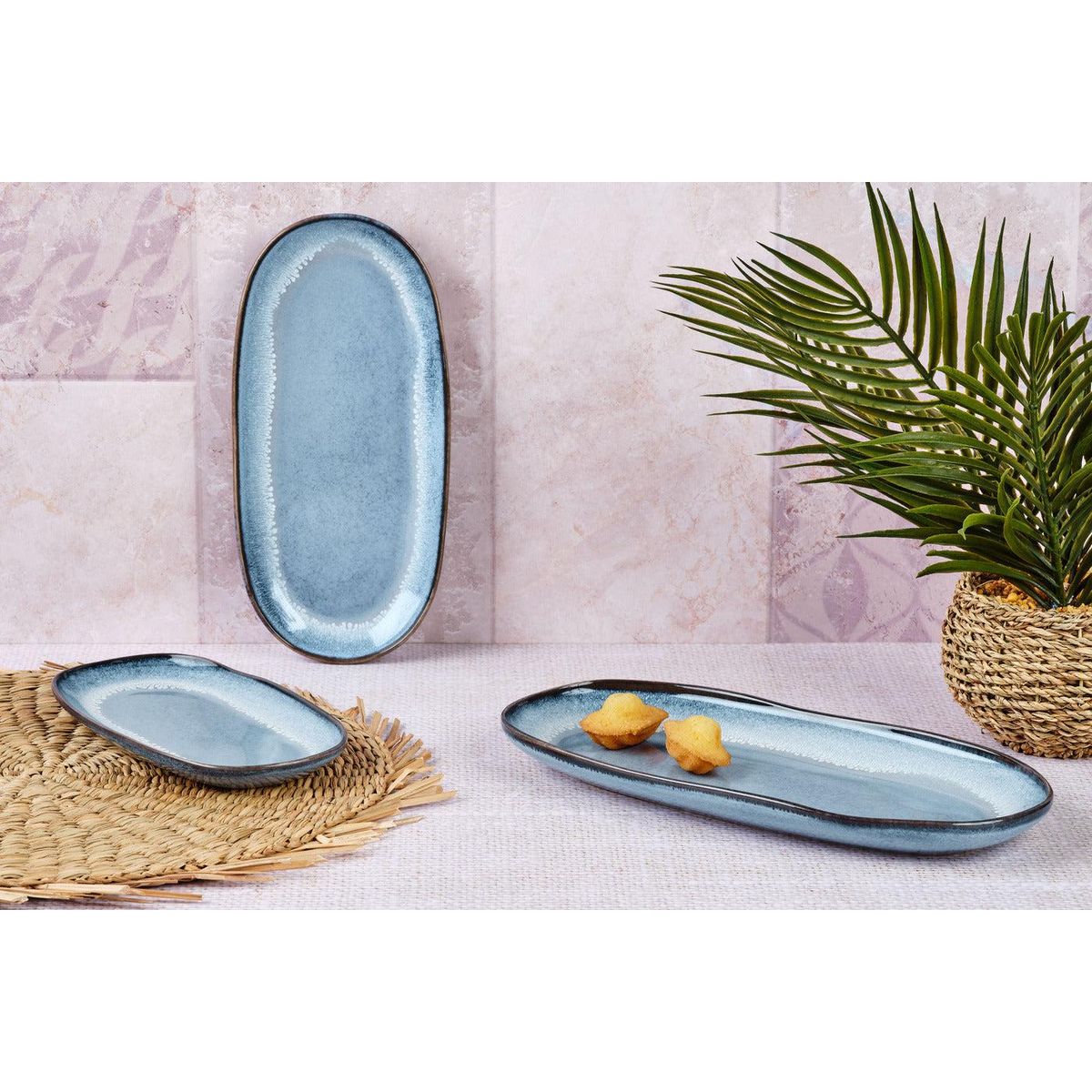 BJORN Plateau de service GENESIS - 3 pièces - Mer