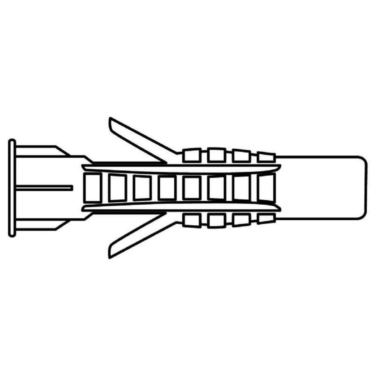  Cheville nylon multi matériaux Vissal Ø12 mm  lot de 10 chevilles