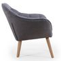 Voir la diapositive 4 : Paris Prix Fauteuil Scandinave Matelassé  Taon  83cm Gris