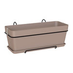ARTEVASI ARTEVASI - Kit Jardiniere capri 50cm v2 taupe 50,2 x 28,5 x h20,7 cm - 1,54l