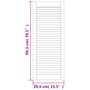 Voir la diapositive 6 : VIDAXL Portes d armoire à persiennes 4pcs blanc 99,3x39,4cm pin massif