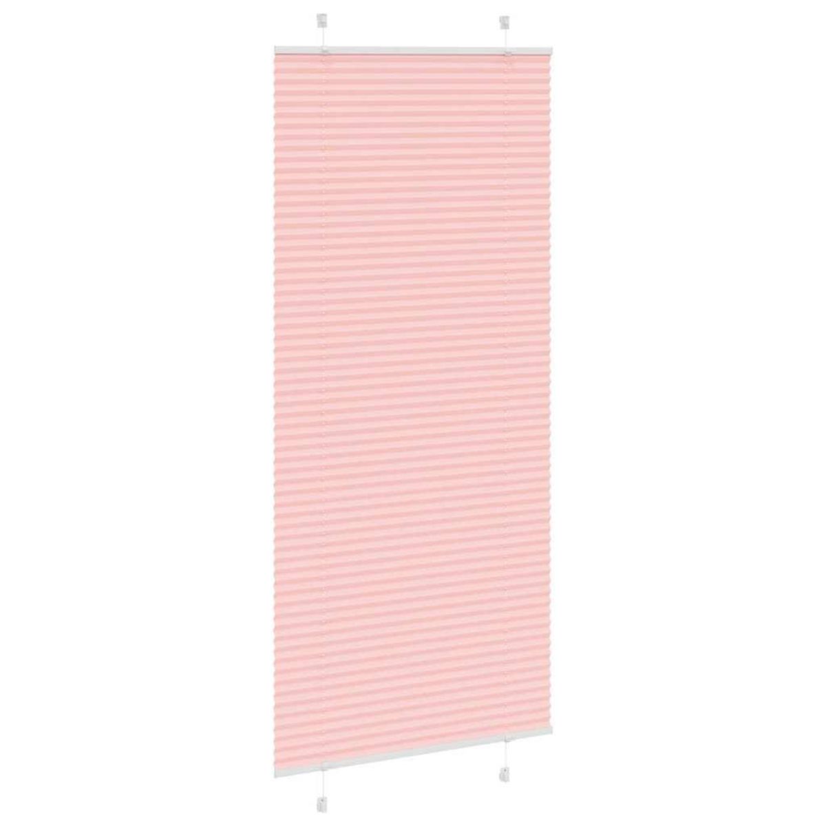 VIDAXL Store plisse rose 100x200 cm largeur du tissu 99,4 cm polyester