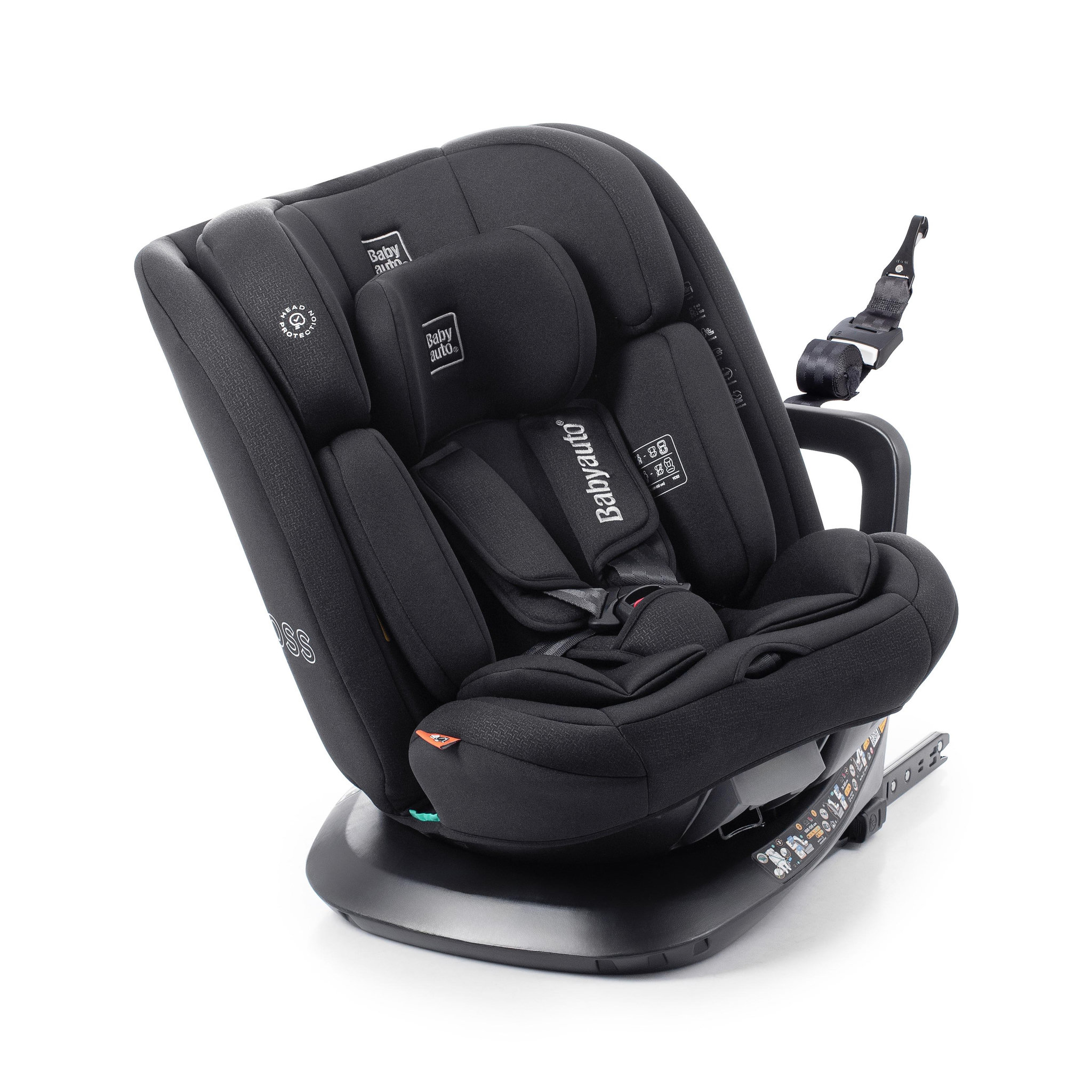 BABYAUTO Across ifix top tether 40-150 cm. Coloris disponibles : Noir