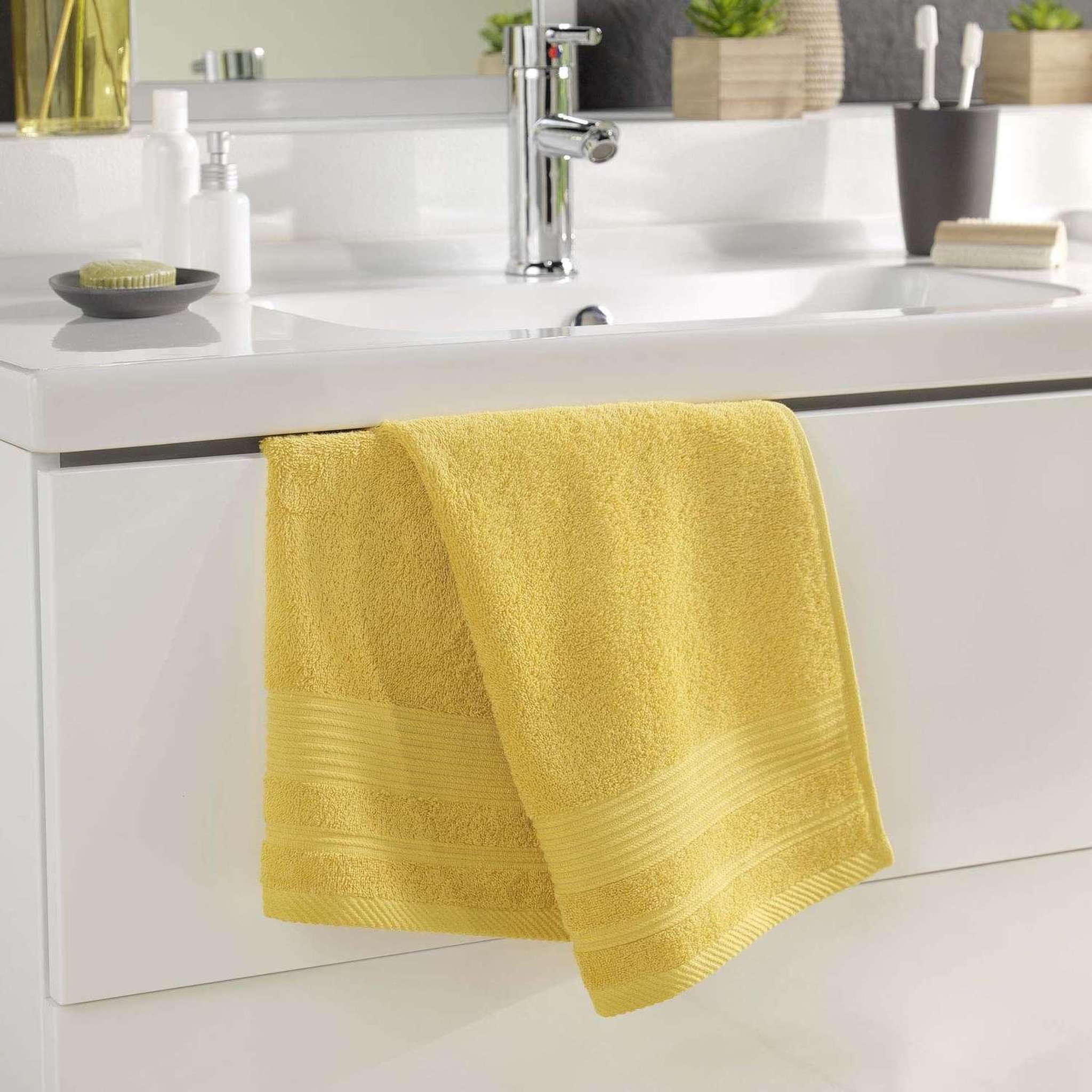 Voir la diapositive 3 : Douceur d'Intérieur Serviette de toilette DAYTA - Eponge unie