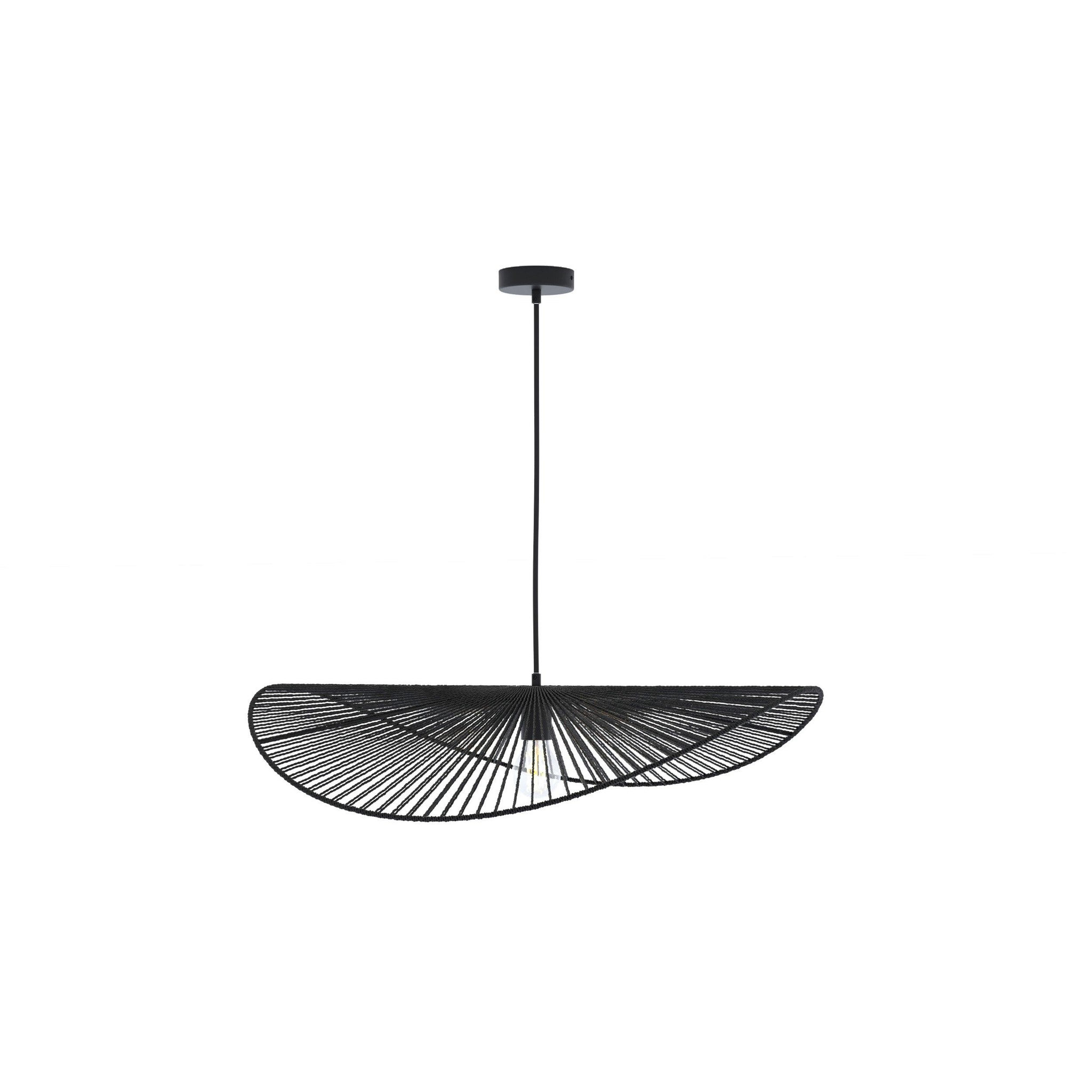 MAISON PAVANE Suspension noire en papier de corde 75 cm-Mada