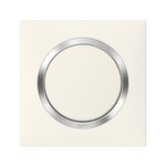 Legrand Plaque simple Dooxie, LEGRAND, blanc chromé
