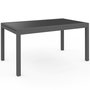 Voir la diapositive 5 : ID MARKET Table de jardin extensible rectangle MADRID 135-270 CM 8-12 personnes gris anthracite