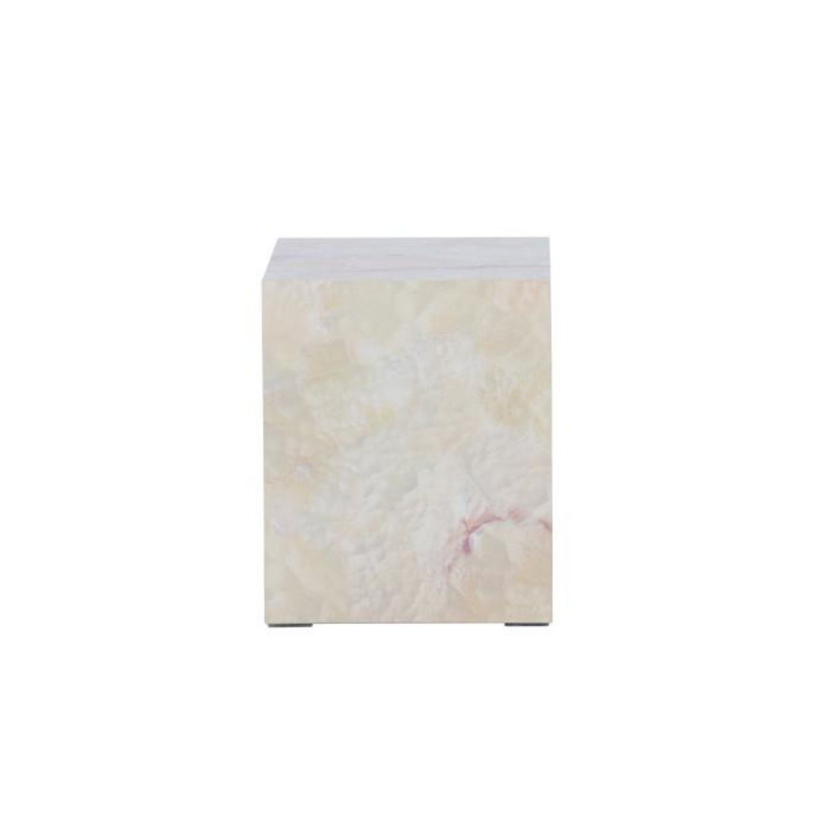 Paris Prix Table de Chevet Effet Pierre  York  35cm Beige