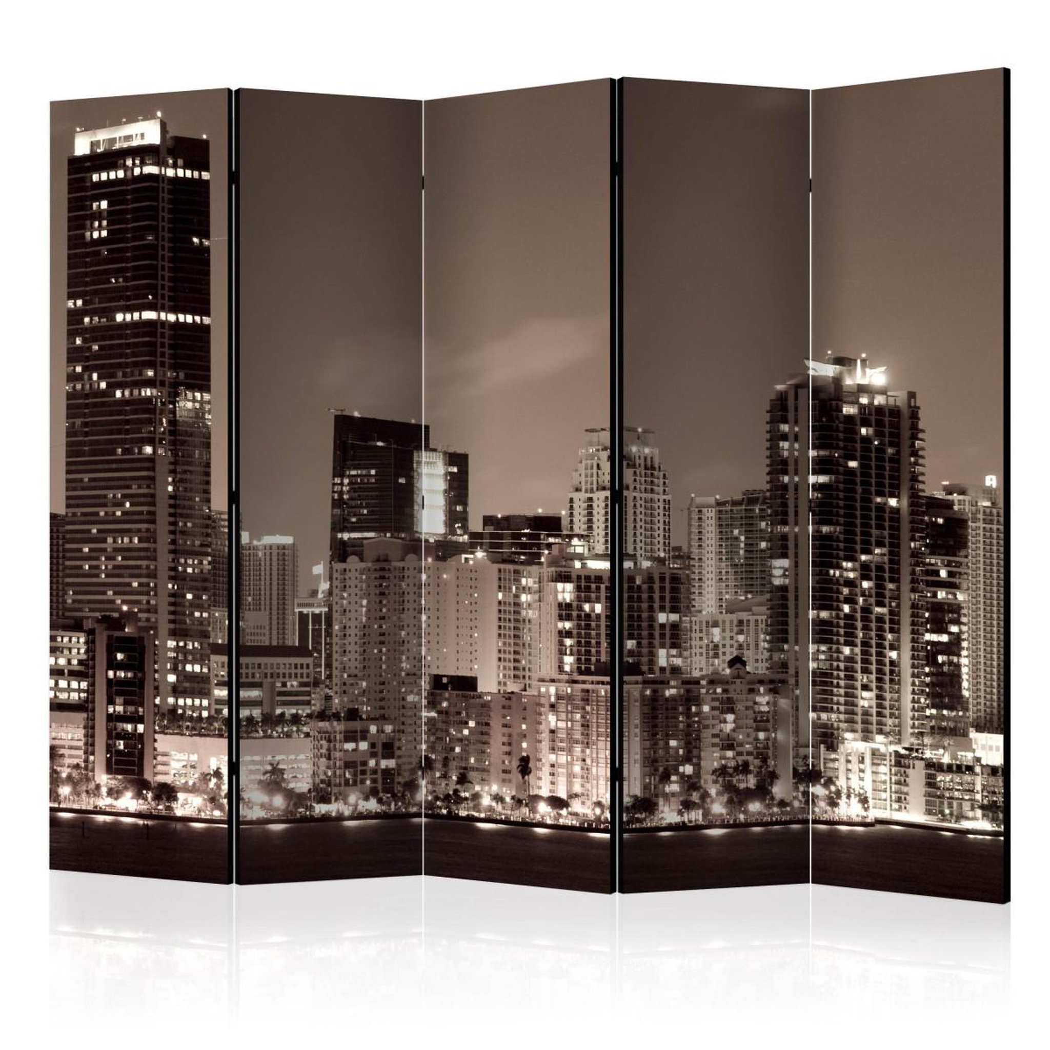 Paris Prix Paravent 5 volets  miami in sepia  172x225cm