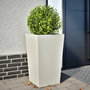 Voir la diapositive 1 : VIDAXL Jardiniere blanc 45x45x75 cm acier