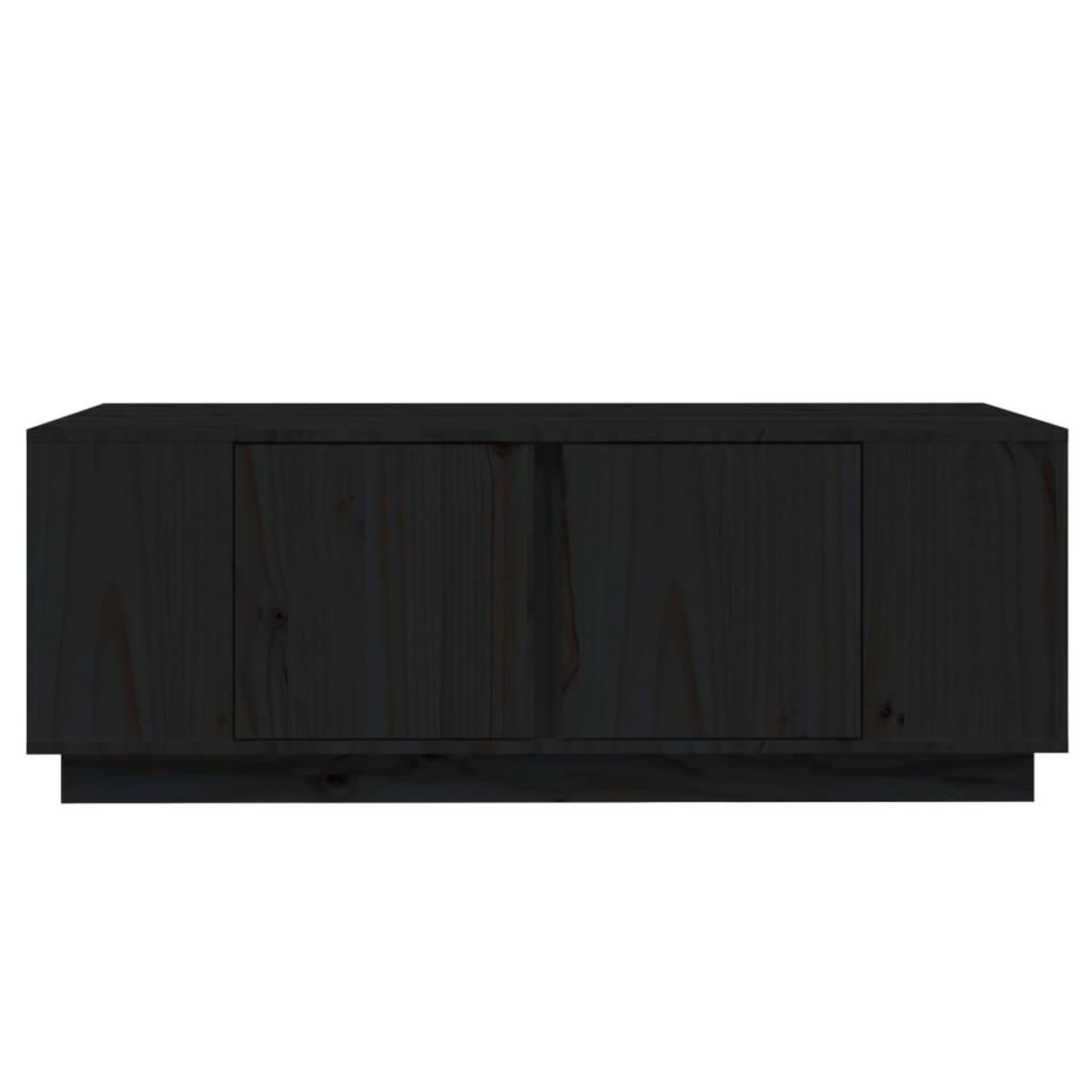 Voir la diapositive 5 : VIDAXL Table basse Noir 110x50x40 cm Bois massif de pin