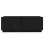 Voir la diapositive 5 : VIDAXL Table basse Noir 110x50x40 cm Bois massif de pin