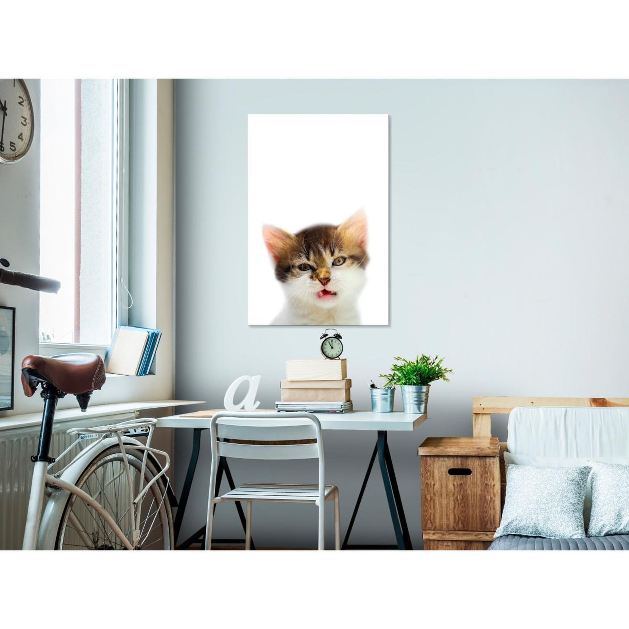 Voir la diapositive 2 : Paris Prix Tableau Imprimé  Vexed Cat