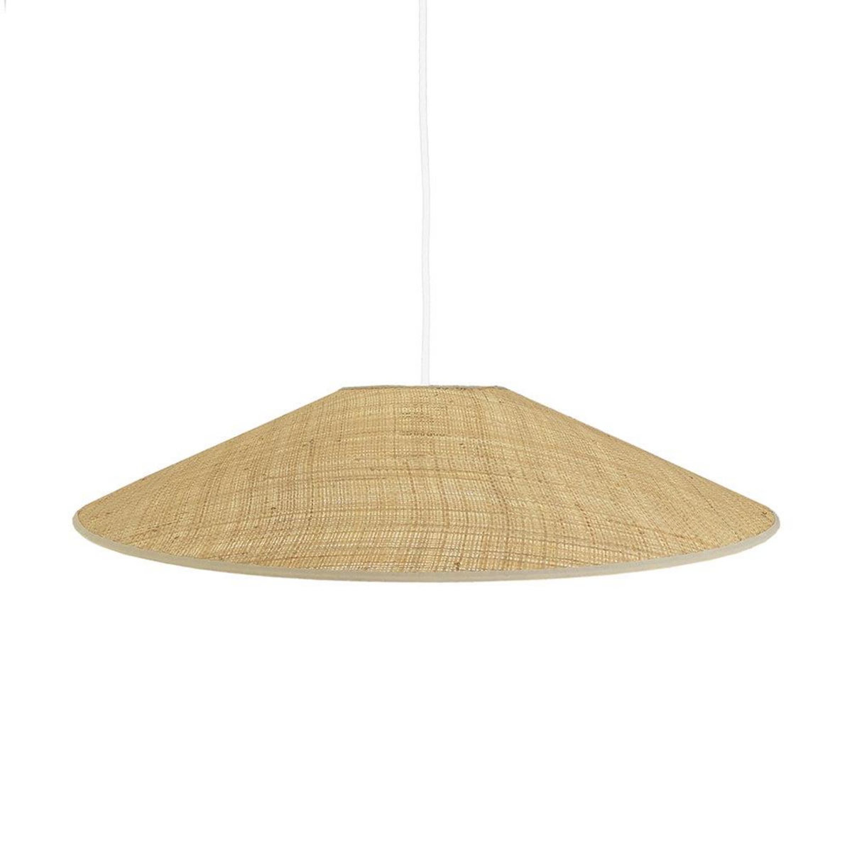 Lumisky Abat-jour intérieur HELENA Beige Fibre naturelle D60CM
