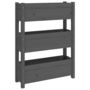 Voir la diapositive 2 : VIDAXL Jardiniere Gris 77x25x104,5 cm Bois massif de pin