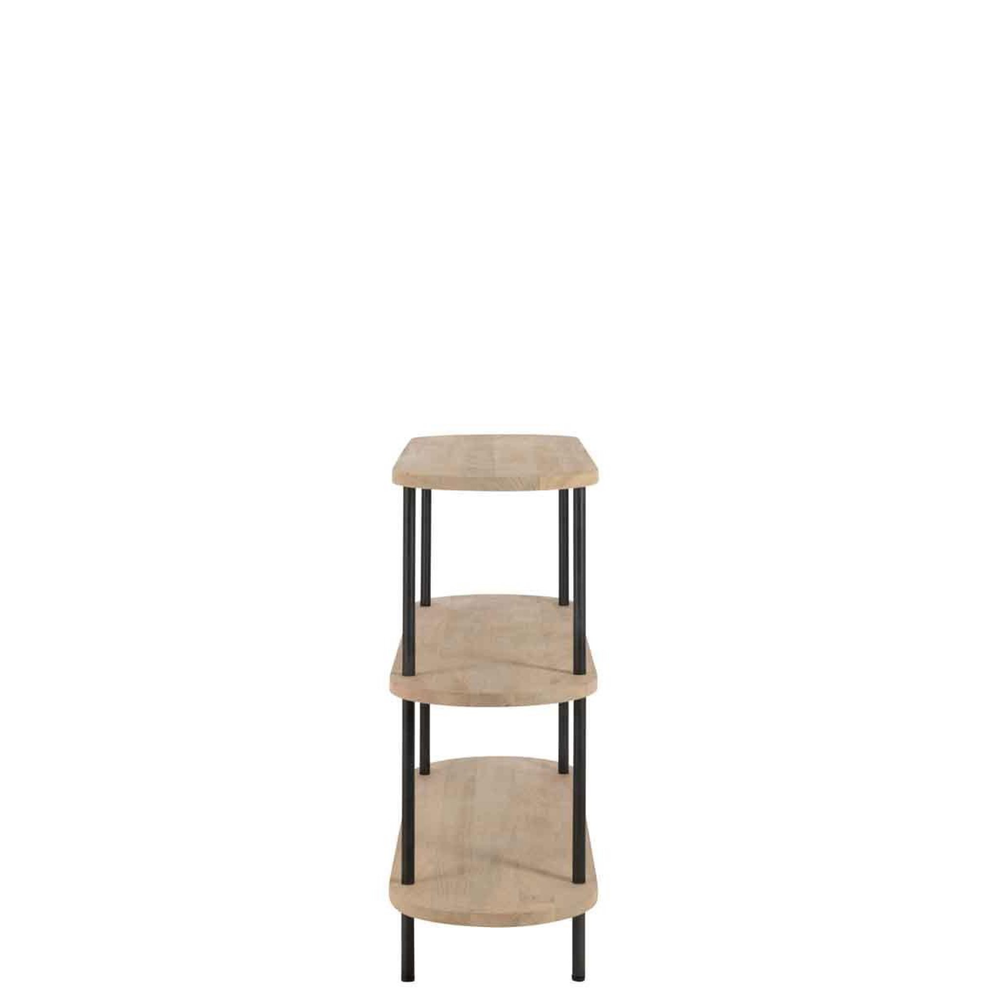Voir la diapositive 3 : J-LINE Console 3 Niveaux en Bois  Eli  140cm Naturel