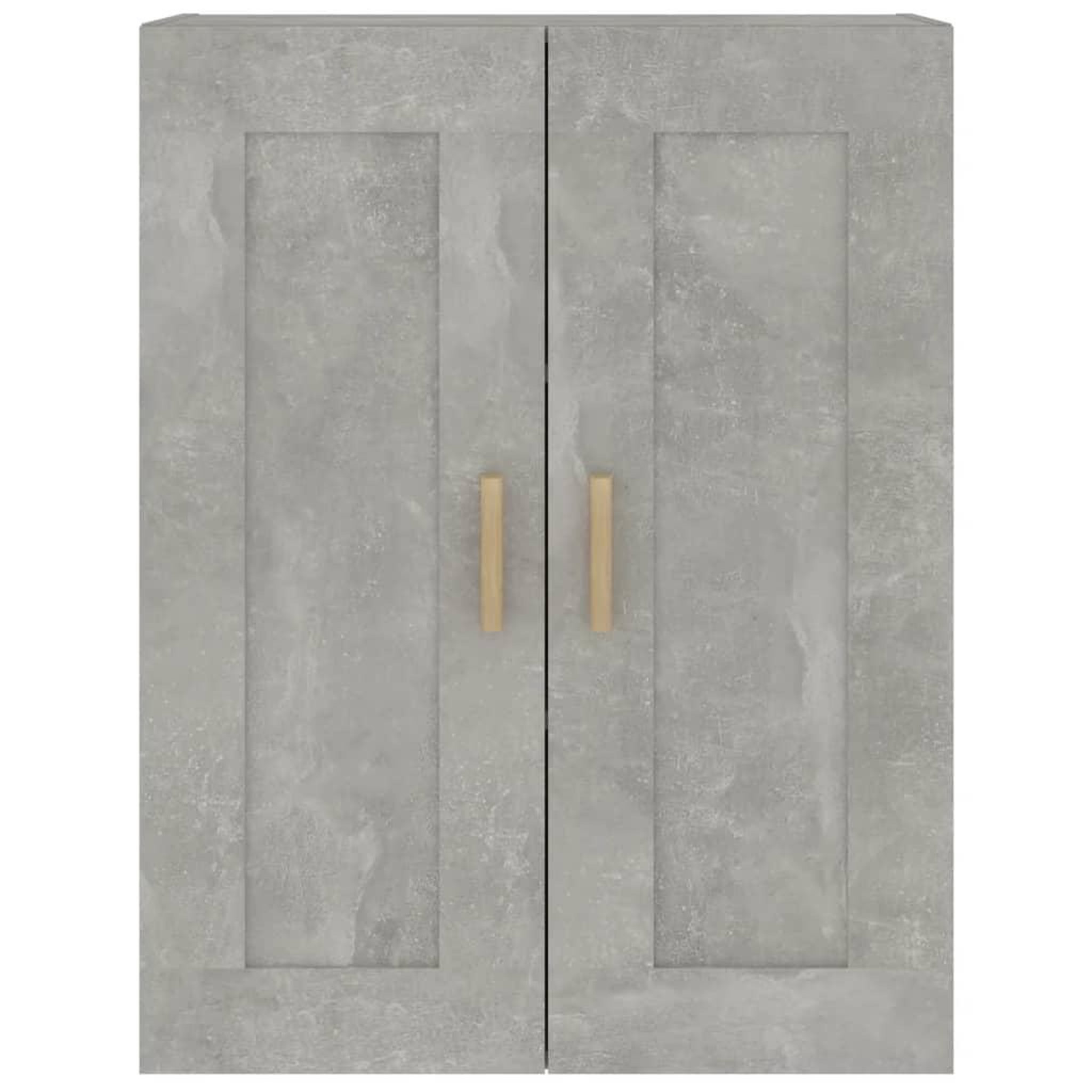Voir la diapositive 5 : VIDAXL Armoire murale gris beton 69,5x32,5x90 cm bois d'ingenierie